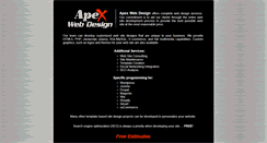 Desktop Screenshot of apexwebdesign.com