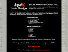 Tablet Screenshot of apexwebdesign.com